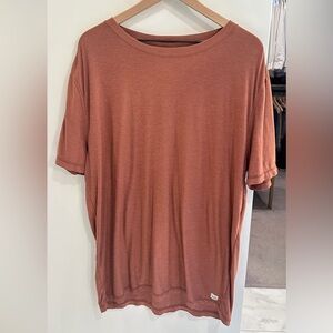 Vuori Brown Short Sleeve Tee Casual Comfort